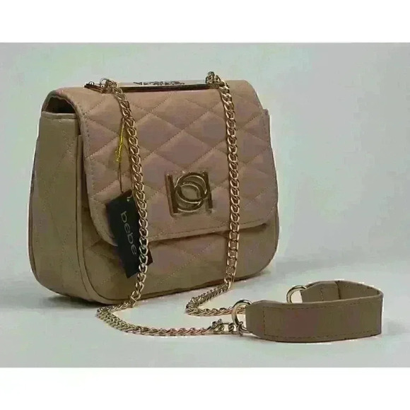 NEW! Bebe Women's Abigail Smooth Flap Shoulder Bag NWT $89 - Picture 3 of 5